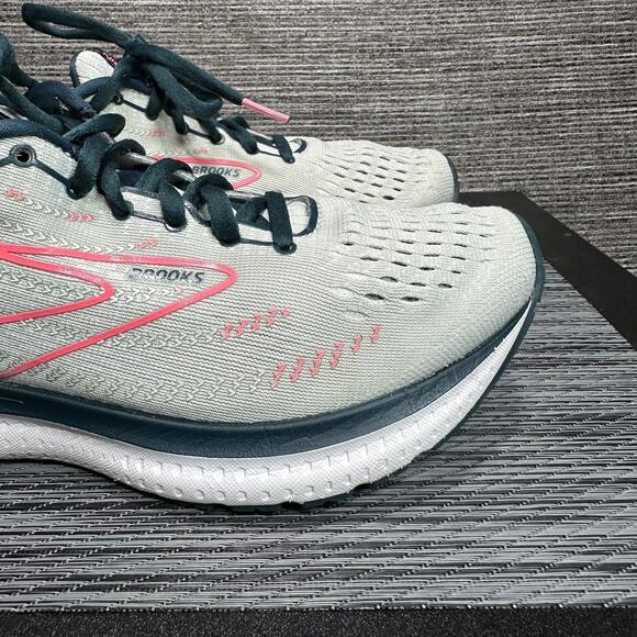 Brooks Glycerin 19 Womens Size 9.5 Gray White Pink Athletic Running Shoes - Picture 8 of 16